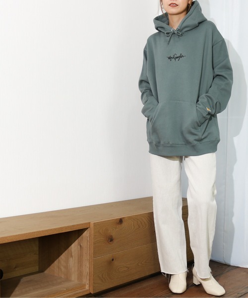 Mark Gonzales(マーク・ゴンザレス)の「MARK GONZALES/マークゴンザレス 裏起毛 イラストプリント入り BIGプルパーカー ”SKATER"(パーカー・メンズ・グリーン/パープル/ブラック/グレイッシュベージュ・MEDIUM/X-LARGE/LARGE)」の17枚目の写真
