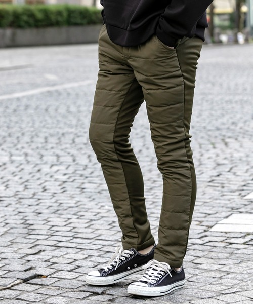 ADMIX/ATELIER SAB MEN（アドミックスアトリエサブメン）の「極暖 ダウン キルティング スキニー パンツ（その他パンツ・メンズ・ネイビー/カーキ/ブラック/カモフラージュ/ベージュ/チャコールグレー・48/52/50）」の4枚目の写真