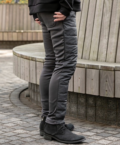 ADMIX/ATELIER SAB MEN（アドミックスアトリエサブメン）の「極暖 ダウン キルティング スキニー パンツ（その他パンツ・メンズ・ネイビー/カーキ/ブラック/カモフラージュ/ベージュ/チャコールグレー・48/52/50）」の12枚目の写真