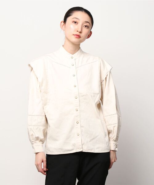 ALLSAINTS（オールセインツ）の「ELENA DENIM SHIRT | ELENA デニム シャツ（シャツ/ブラウス・レディース・ホワイト・2/4/6/8/10）」の8枚目の写真