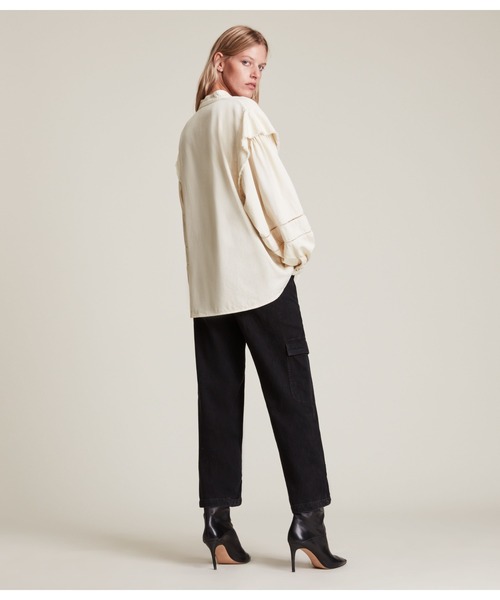 ALLSAINTS（オールセインツ）の「ELENA DENIM SHIRT | ELENA デニム シャツ（シャツ/ブラウス・レディース・ホワイト・2/4/6/8/10）」の7枚目の写真