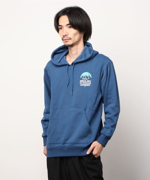 Reebok(リーボック)の「クラシックス キャンピング フーディー / Classics Camping Hoodie /(パーカー・メンズ・ブルー・SMALL/X-LARGE/X-SMALL/LARGE/MEDIUM/XX-LARGE/XXX-LARGE)」の3枚目の写真