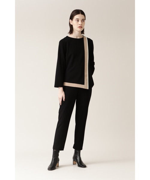 BOSCH（ボッシュ）の「◆ウールスムースセットアップブラウス（シャツ/ブラウス・レディース・ブラック/ベージュ・38/36）」の5枚目の写真