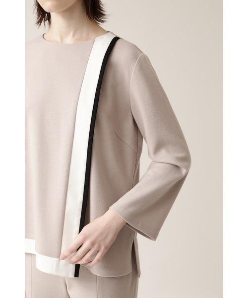 BOSCH（ボッシュ）の「◆ウールスムースセットアップブラウス（シャツ/ブラウス・レディース・ブラック/ベージュ・38/36）」の4枚目の写真