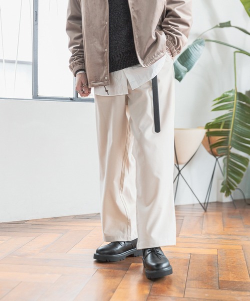 RAGEBLUE(レイジブルー)の「ウールタッチ/タックワイドパンツ/216168(スラックス・メンズ・ホワイト/ブラック/ベージュ/グリーン/ブルー/パープル/レッド・SMALL/MEDIUM/LARGE)」の20枚目の写真