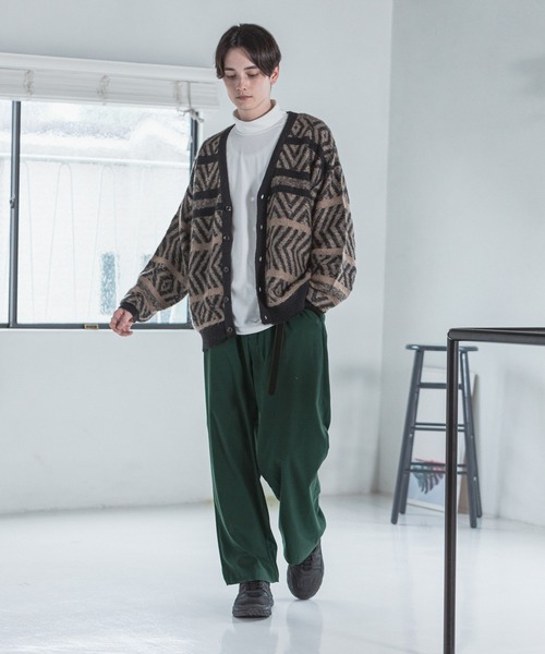 RAGEBLUE(レイジブルー)の「ウールタッチ/タックワイドパンツ/216168(スラックス・メンズ・ホワイト/ブラック/ベージュ/グリーン/ブルー/パープル/レッド・SMALL/MEDIUM/LARGE)」の16枚目の写真