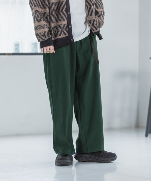 RAGEBLUE(レイジブルー)の「ウールタッチ/タックワイドパンツ/216168(スラックス・メンズ・ホワイト/ブラック/ベージュ/グリーン/ブルー/パープル/レッド・SMALL/MEDIUM/LARGE)」の15枚目の写真