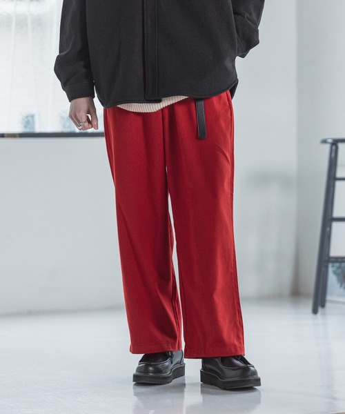 RAGEBLUE(レイジブルー)の「ウールタッチ/タックワイドパンツ/216168(スラックス・メンズ・ホワイト/ブラック/ベージュ/グリーン/ブルー/パープル/レッド・SMALL/MEDIUM/LARGE)」の14枚目の写真