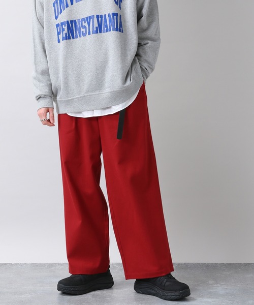 RAGEBLUE(レイジブルー)の「ウールタッチ/タックワイドパンツ/216168(スラックス・メンズ・ホワイト/ブラック/ベージュ/グリーン/ブルー/パープル/レッド・SMALL/MEDIUM/LARGE)」の9枚目の写真