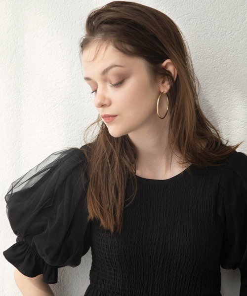 MIELI INVARIANT（ミエリインヴァリアント）の「Circle Hoop Pierce（ピアス（両耳用）・レディース・シルバー/ゴールド・FREE）」の14枚目の写真