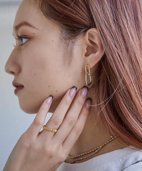 Heather（ヘザー）の「デザインメタルリング　254926（リング・レディース・ゴールド/シルバー/シルバー系その他/ゴールド系その他・ONE SIZE）」の5枚目の写真