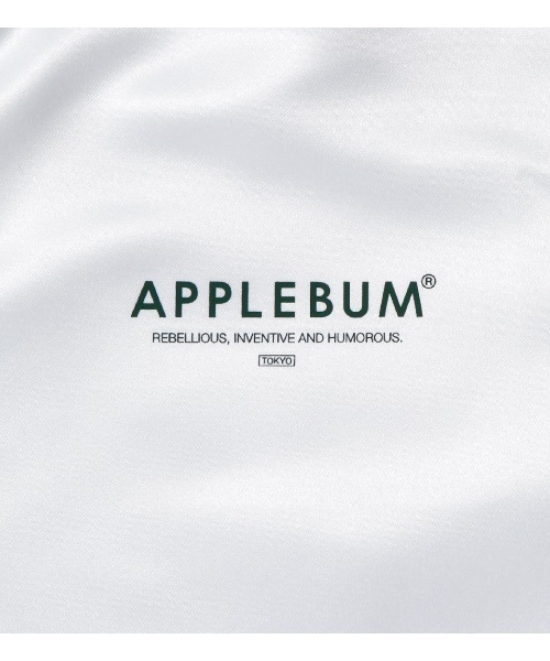 APPLEBUM（アップルバム）の「Satin Track Jacket（ブルゾン・メンズ・ホワイト/ブラック・LARGE/MEDIUM/X-LARGE）」の5枚目の写真