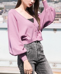 Newlyme | ボリュームスリーブショートカーディガン(カーディガン/ボレロ)