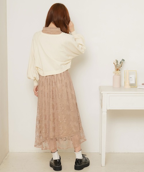 Newlyme(ニューリーミー)の「ボリュームスリーブショートカーディガン(カーディガン/ボレロ・レディース・ホワイト/ブラック/パープル/ブラウン/ブルーグレー/ピンクベージュ/グレイッシュベージュ・MEDIUM/LARGE/X-LARGE)」の15枚目の写真