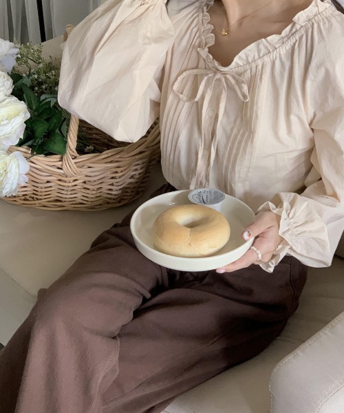 mood for a day（ムードフォーアデイ）の「choice herringbone denim / ヘリンボーンストレートデニム（デニムパンツ・レディース・アイボリー/ブラウン・FREE）」の22枚目の写真