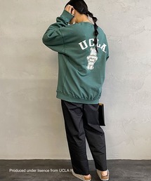 [UCLA/ユーシーエルエー] ビッグシルエット カレッジロゴスウェット