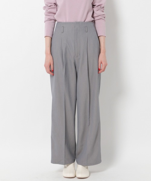 mysty woman(ミスティウーマン)の「バックレースアップワイドパンツ 261736(スラックス・レディース・ブラック/ベージュ/グレー・FREE)」の11枚目の写真