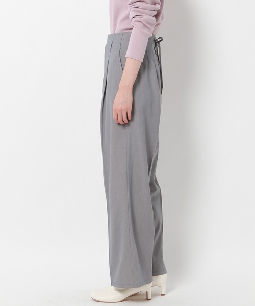 mysty woman(ミスティウーマン)の「バックレースアップワイドパンツ 261736(スラックス・レディース・ブラック/ベージュ/グレー・FREE)」の19枚目の写真