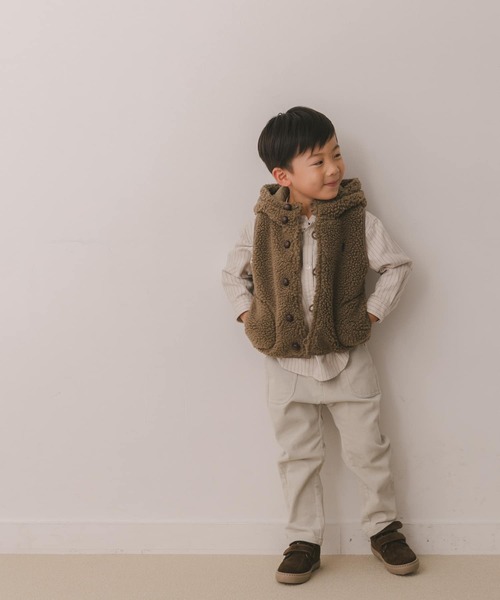 URBAN RESEARCH DOORS（アーバンリサーチドアーズ）の「コーデュロイバナナパンツ(KIDS)（その他パンツ・キッズ・アイボリー/ネイビー・90/105/120/135）」の12枚目の写真