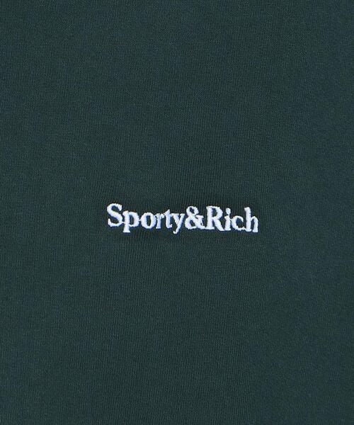 H BEAUTY&YOUTH UNITED ARROWS(エイチビューティーアンドユースユナイテッドアローズ)の「<Sporty&Rich>SERIF LOGO HOODIE/フーディ.(パーカー・メンズ・ナチュラル/ケリー/ワインレッド・L/XL/S/M)」の14枚目の写真