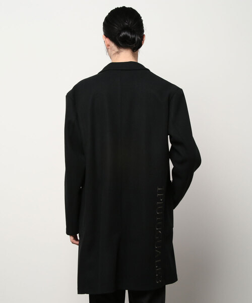 1 piu 1 uguale 3（ウノピゥウノウグァーレトレ）の「【別注】1piu1 uguale3/ウノ ピゥ ウノ ウグァーレ トレ/WOOL COAT（ステンカラーコート・メンズ・ブラック・4/3）」の4枚目の写真
