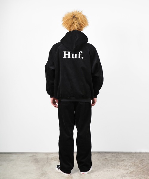 HUF コーデュロイ カジュアルパンツ 黒 HUF（ハフ）の「CORD 6-POCKET CARGO PANT / HUF コーデュロイ