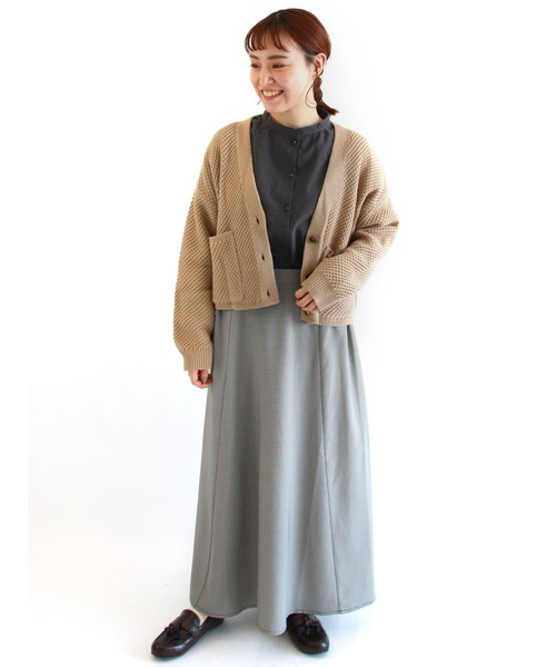 ehka sopo（エヘカソポ）の「裾レースブラウス（シャツ/ブラウス・レディース・オフホワイト/チャコール/キナリ/グレー・ﾌﾘ-）」の15枚目の写真