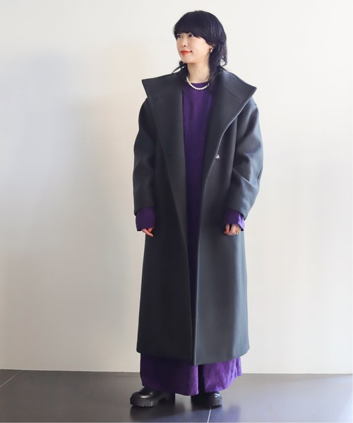 CITYSHOP（シティーショップ）の「VELVETEEN KAFTAN DRESS 2：ワンピース（ワンピース・レディース・パープル・38/36）」の8枚目の写真