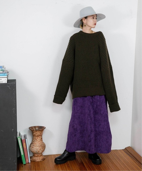 CITYSHOP（シティーショップ）の「VELVETEEN KAFTAN DRESS 2：ワンピース（ワンピース・レディース・パープル・38/36）」の9枚目の写真