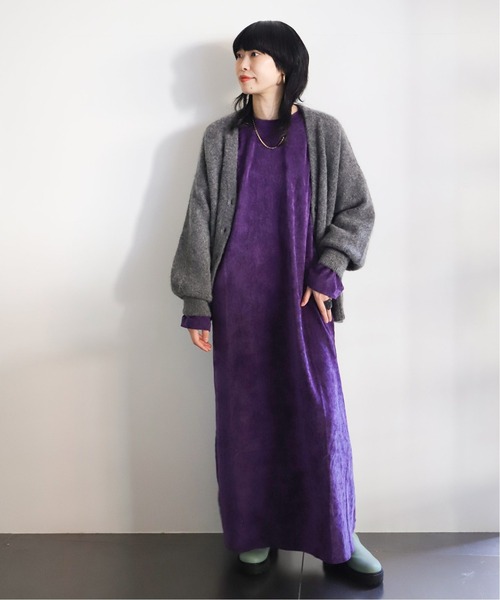 CITYSHOP（シティーショップ）の「VELVETEEN KAFTAN DRESS 2：ワンピース（ワンピース・レディース・パープル・38/36）」の11枚目の写真
