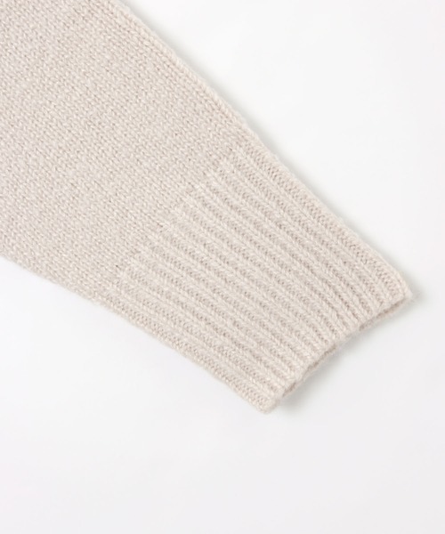 andme(アンドミー)の「天竺編み長袖バックスリットニットトップス(ニット/セーター・レディース・ブラック/アイボリー/ミント/ベージュ系その他/グレイッシュベージュ/サーモンピンク/ブルー・M)」の21枚目の写真