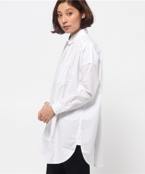 CIAOPANIC（チャオパニック）の「【Ciaopanic】ロングシャツ（シャツ/ブラウス・レディース・ホワイト/ブラック・FREE）」の10枚目の写真