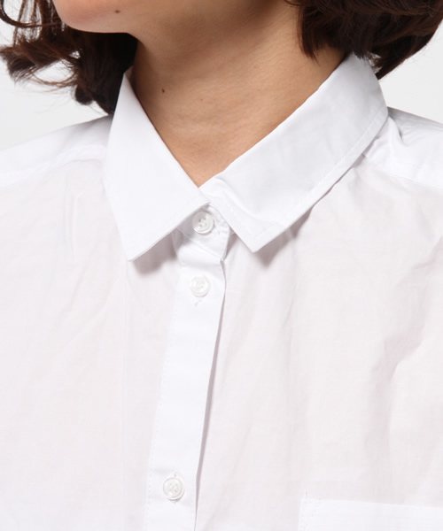 CIAOPANIC（チャオパニック）の「【Ciaopanic】ロングシャツ（シャツ/ブラウス・レディース・ホワイト/ブラック・FREE）」の4枚目の写真