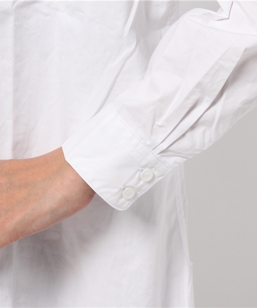 CIAOPANIC（チャオパニック）の「【Ciaopanic】ロングシャツ（シャツ/ブラウス・レディース・ホワイト/ブラック・FREE）」の5枚目の写真