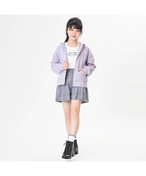 algy（アルジー）の「HAPPYパーカー（パーカー・キッズ・ラベンダー/ブラック/ミント・MEDIUM/X-SMALL/XX-SMALL/XXX-SMALL/SMALL）」の6枚目の写真