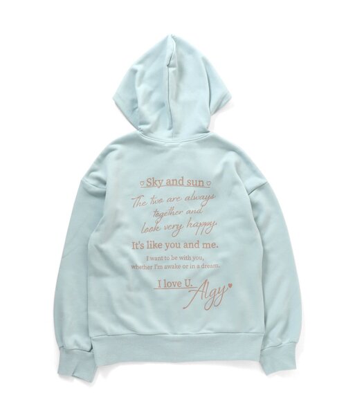 algy（アルジー）の「HAPPYパーカー（パーカー・キッズ・ラベンダー/ブラック/ミント・MEDIUM/X-SMALL/XX-SMALL/XXX-SMALL/SMALL）」の19枚目の写真