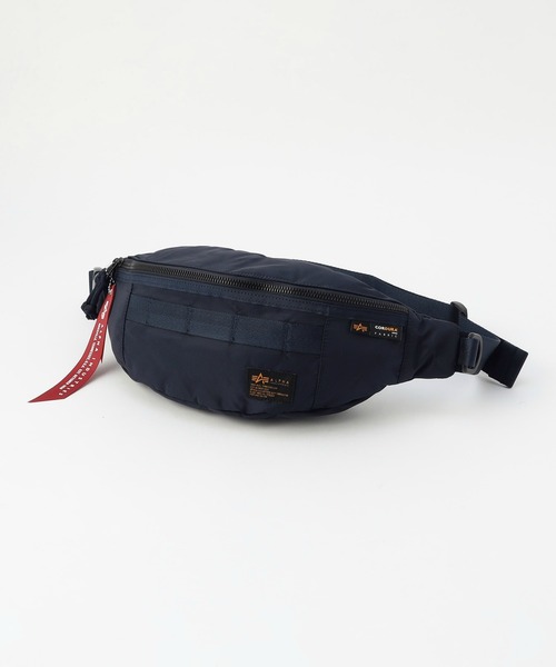 Alpha Industries（アルファインダストリーズ）の「ナイロンコーデュラツイル ウエストバッグ（ボディバッグ/ウエストポーチ・メンズ・ブラック/グレー系その他/グリーン/ネイビー・FREE）」の12枚目の写真