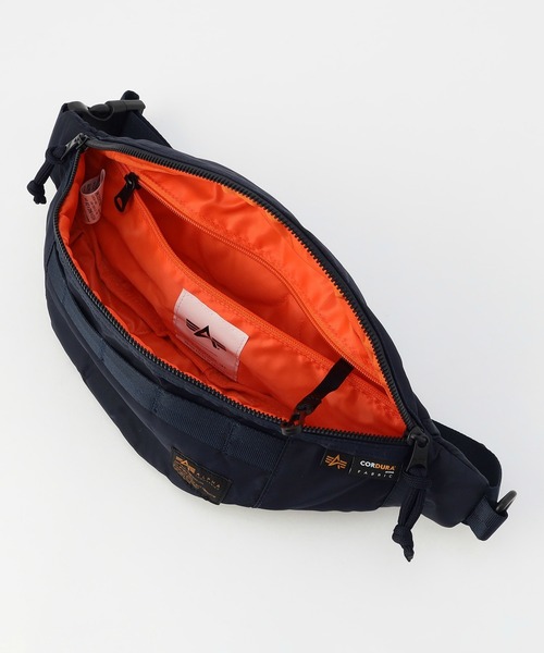 Alpha Industries（アルファインダストリーズ）の「ナイロンコーデュラツイル ウエストバッグ（ボディバッグ/ウエストポーチ・メンズ・ブラック/グレー系その他/グリーン/ネイビー・FREE）」の15枚目の写真