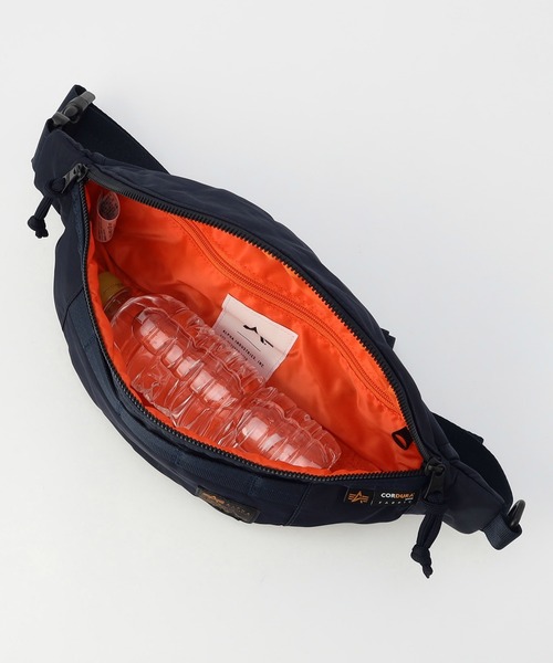 Alpha Industries（アルファインダストリーズ）の「ナイロンコーデュラツイル ウエストバッグ（ボディバッグ/ウエストポーチ・メンズ・ブラック/グレー系その他/グリーン/ネイビー・FREE）」の16枚目の写真