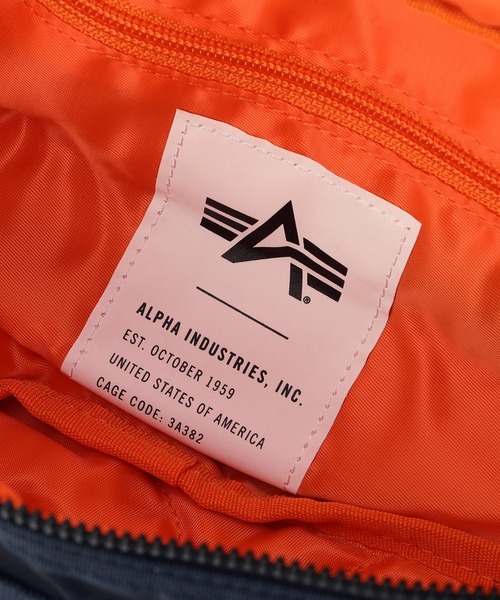 Alpha Industries（アルファインダストリーズ）の「ナイロンコーデュラツイル ウエストバッグ（ボディバッグ/ウエストポーチ・メンズ・ブラック/グレー系その他/グリーン/ネイビー・FREE）」の17枚目の写真