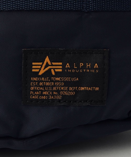 Alpha Industries（アルファインダストリーズ）の「ナイロンコーデュラツイル ウエストバッグ（ボディバッグ/ウエストポーチ・メンズ・ブラック/グレー系その他/グリーン/ネイビー・FREE）」の19枚目の写真