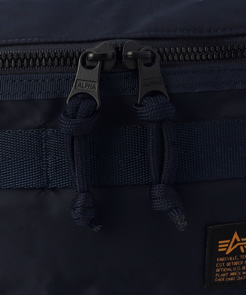 Alpha Industries（アルファインダストリーズ）の「ナイロンコーデュラツイル ウエストバッグ（ボディバッグ/ウエストポーチ・メンズ・ブラック/グレー系その他/グリーン/ネイビー・FREE）」の20枚目の写真