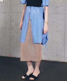 MAISON SPECIAL | モノグラムプリントスカート【MAISON SPECIAL/メゾンスペシャル】■セットアップ対応■(スカート)