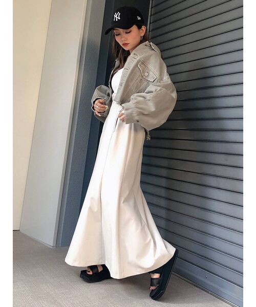 MURUA（ムルーア）の「カーブウエストマーメイドスカート（スカート・レディース・ブラック/イエロー/アイボリー・1/2）」の20枚目の写真