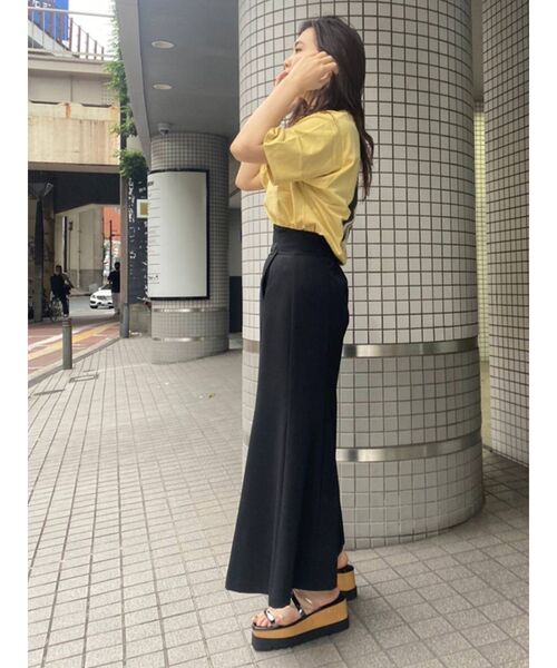 MURUA（ムルーア）の「カーブウエストマーメイドスカート（スカート・レディース・ブラック/イエロー/アイボリー・1/2）」の11枚目の写真