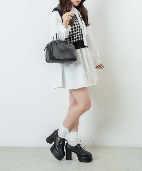 WEGO（ウィゴー）の「WEGO/ボリュームヒールシューズ（ドレスシューズ・レディース・ブラック/ブラック系その他/その他1・MEDIUM/LARGE）」の7枚目の写真