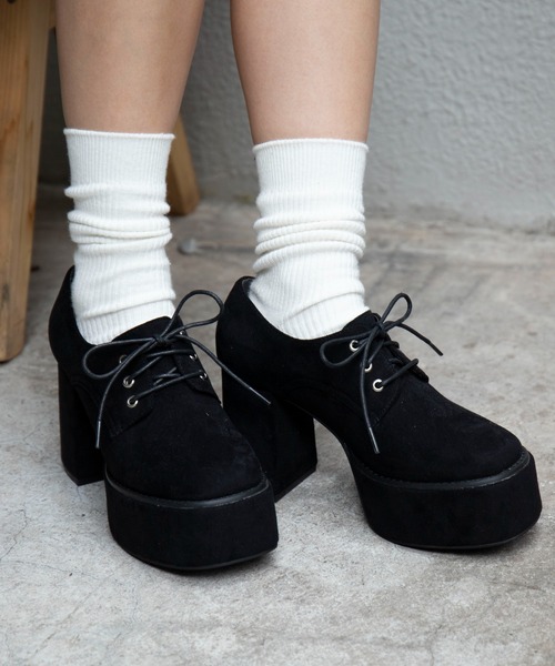 WEGO（ウィゴー）の「WEGO/ボリュームヒールシューズ（ドレスシューズ・レディース・ブラック/ブラック系その他/その他1・MEDIUM/LARGE）」の15枚目の写真