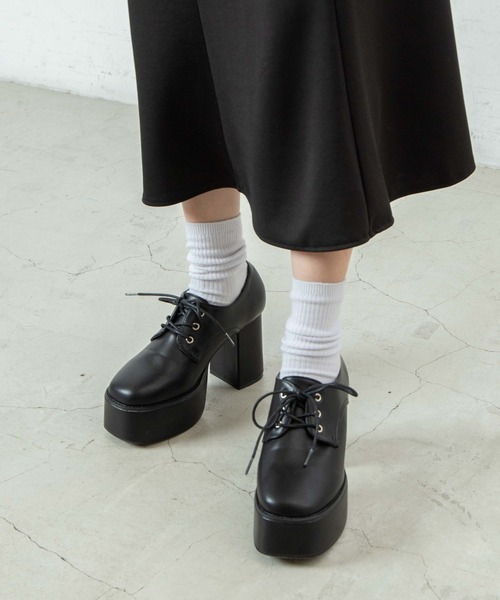 WEGO（ウィゴー）の「WEGO/ボリュームヒールシューズ（ドレスシューズ・レディース・ブラック/ブラック系その他/その他1・MEDIUM/LARGE）」の20枚目の写真