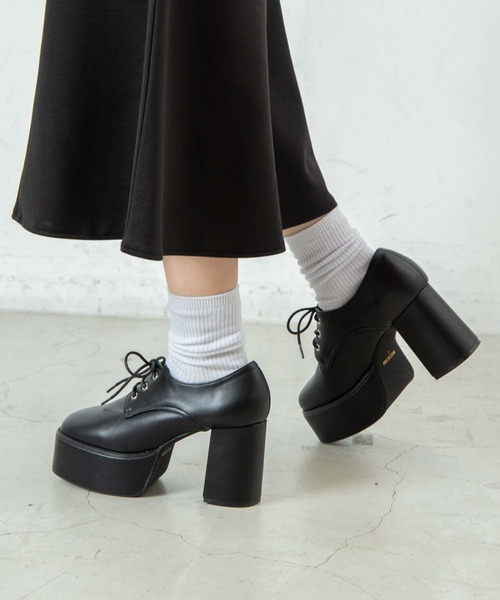 WEGO（ウィゴー）の「WEGO/ボリュームヒールシューズ（ドレスシューズ・レディース・ブラック/ブラック系その他/その他1・MEDIUM/LARGE）」の18枚目の写真