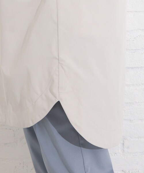 SHOO・LA・RUE（シューラルー）の「◆【M-LL】ラウンドヘム・ゆるシルエットミリタリーコート（モッズコート・レディース・ブラック/オリーブ/アイボリー/グリーン系・02/03/04）」の11枚目の写真